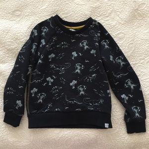 Boys Navy Dinosaur Sweatshirt Size 5